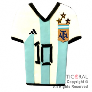 ADOR TORTA FALSA ARGENTINA AFA CAMISETA FUTBOL A. PORC FRIA x 1